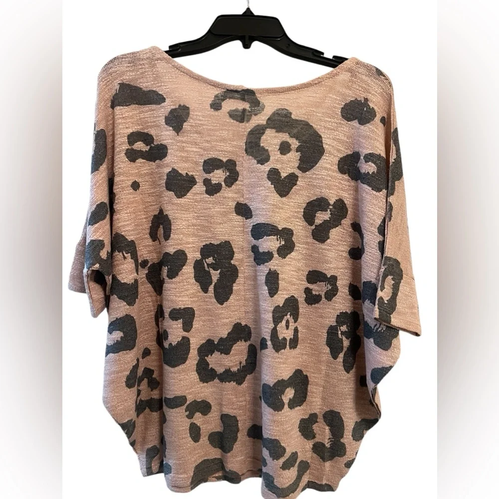 Pink Love Women's Animal Print Blouse - Brown and Black - Picture 2 of 7